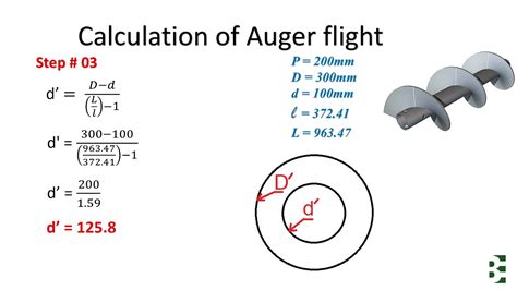 screw conveyor making formula|screw flight layout calculator.